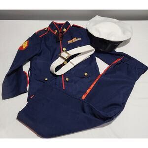 Youth Marine Corp Dress Blues Uniform Costume Hallow's Eve Size Small (4)